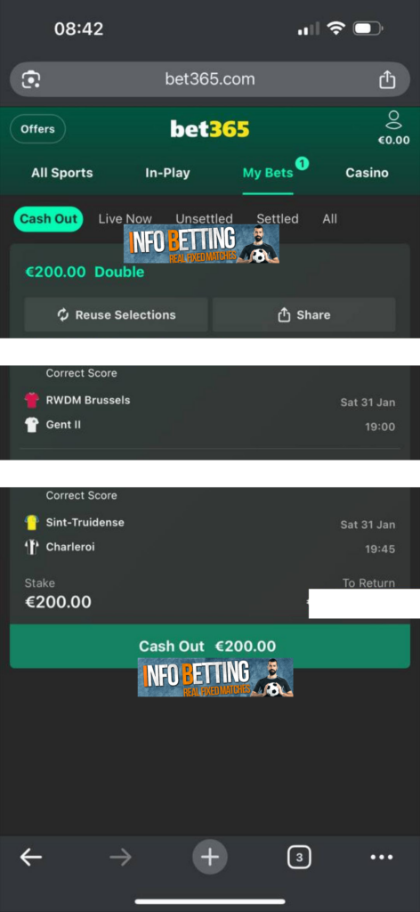 correct score fixed matches