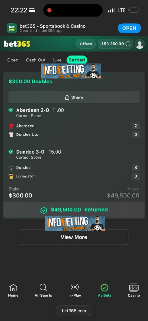 fixed gamble matches